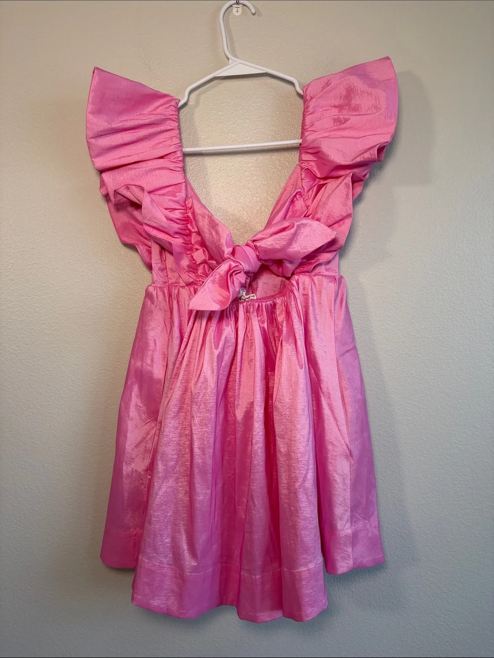 For Love & Lemons Clementine Mini Dress in Pink - S - Picture 3 of 5